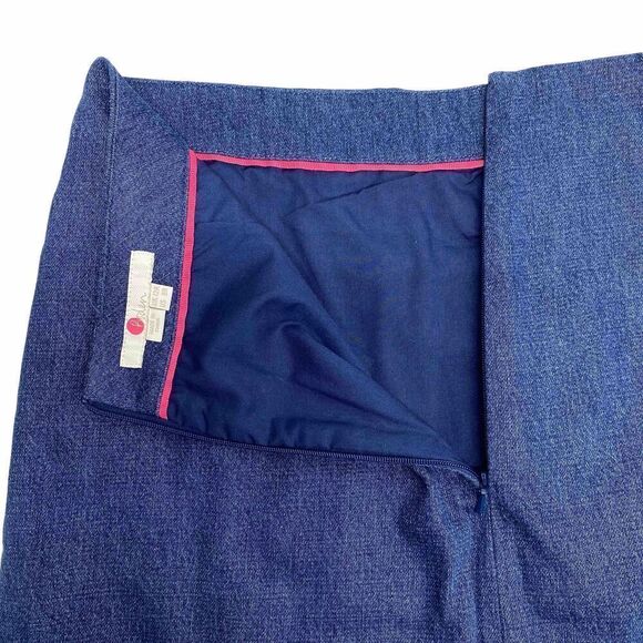 Boden Denim Embroidered Skirt size 8 - Picture 4 of 7
